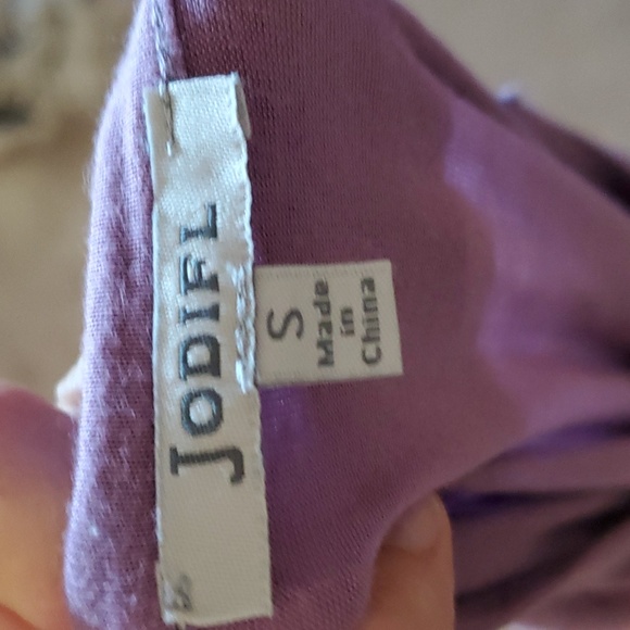 Jodifl S pom pom trim relaxed fit drop sleeve casual fun girly dress - Picture 6 of 9